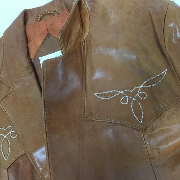 Texas Boot Clothing Leather Jacket 42 - Picture 5 of 7